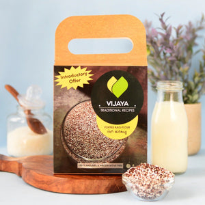 100% Natural Ragi Popped Flour (Pack of 2)