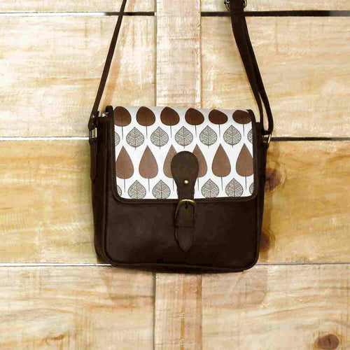 Ajrakh Forest Brown Sling Bag