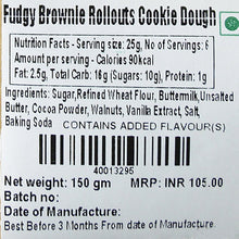 Frozen Cookie Dough - Fudgy Brownie Rollouts