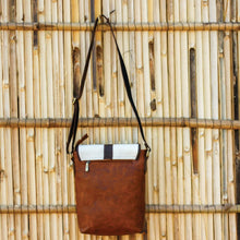 Elephant Print Medium Tall Messenger Bag (Unisex) (Blue Brown)