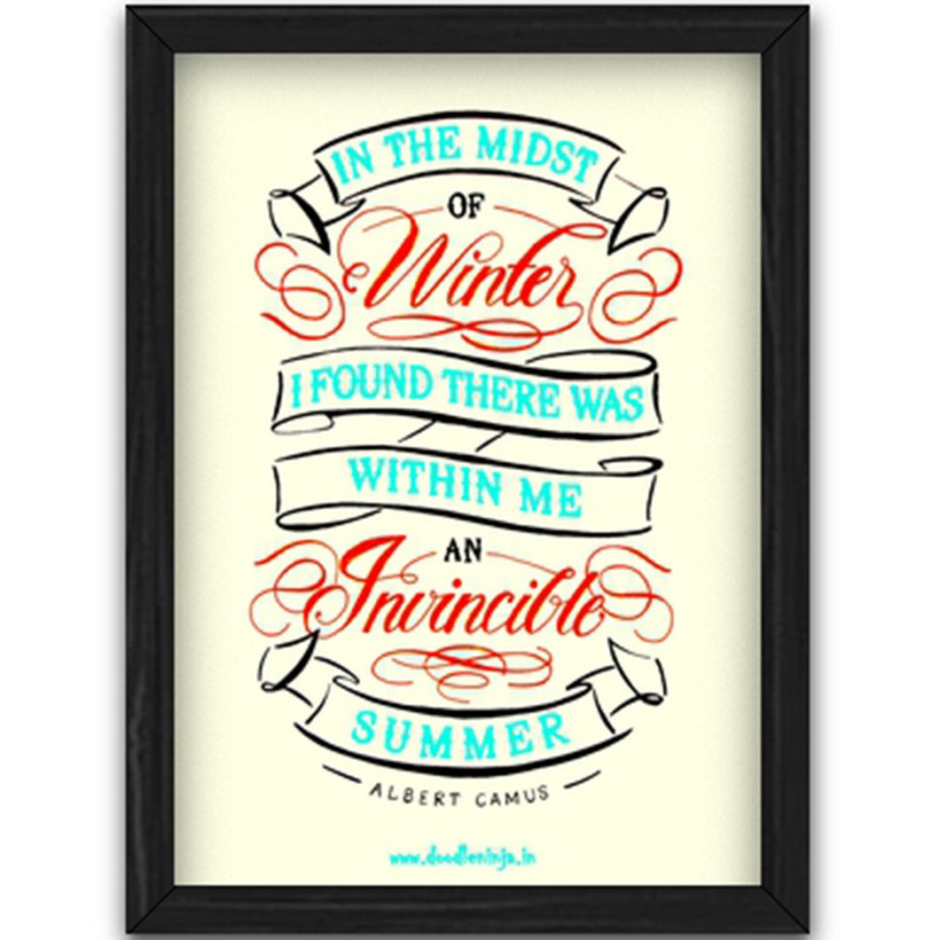 Albert Camus Quote Frame