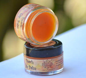 100% Natural Peach Lip Balm