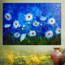 Hand Painted Textured Flower Painting