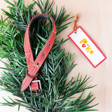 Eco-Friendly Jute Dog Collar Red - Small