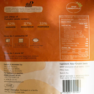 100% Natural Raw Pumpkin Seeds