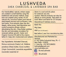 Handcrafted Shea Charcoal And Lavender Spa Bar
