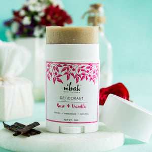 All Natural Rose And Vanilla Roll-On Deodorant